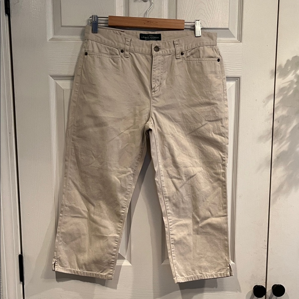 Ralph Lauren Beige Cropped Pants